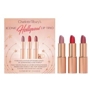 NIB Charlotte Tilbury Iconic Hollywood Lipstick Trio